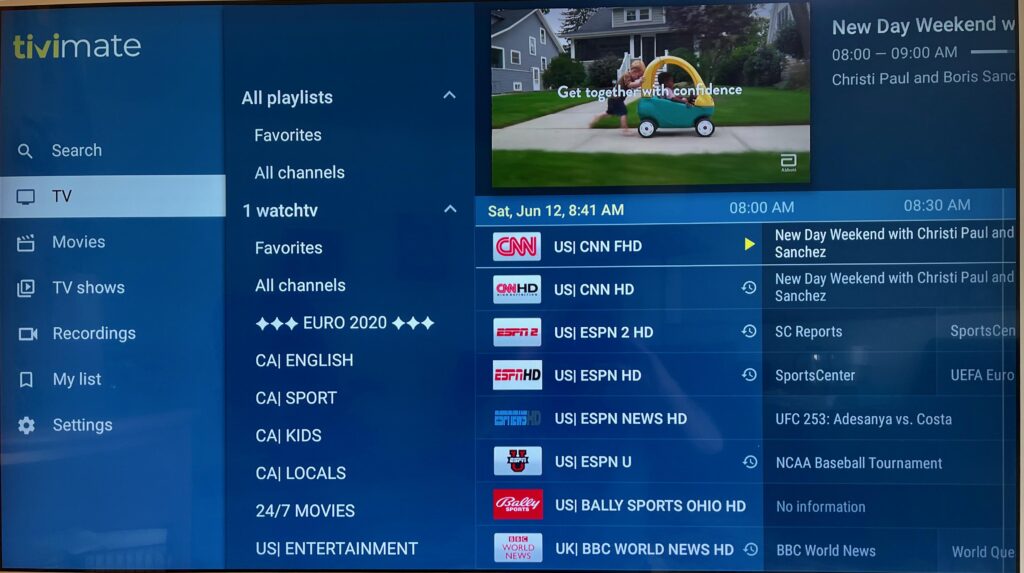 TiviMate best iptv player